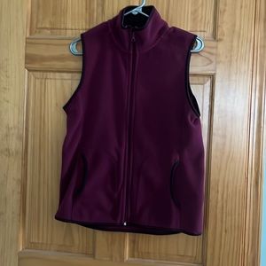Purple fleece vest